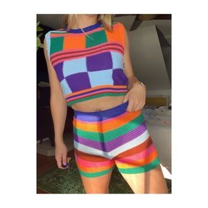 knitted two piece outfit